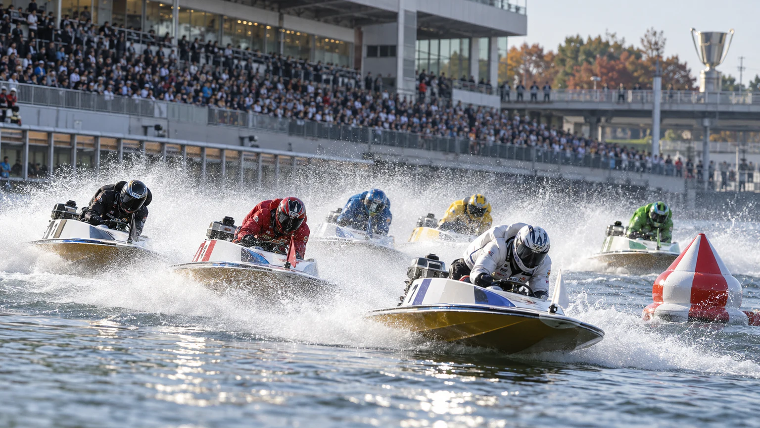 SGボートレースダービー2026・尼崎開幕をイメージしたナイター水面の画像